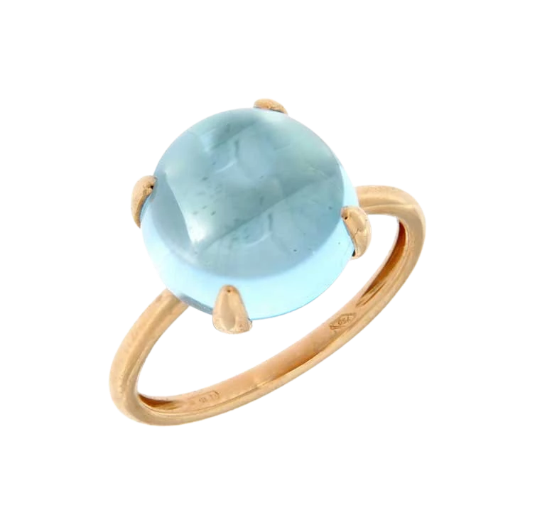 Bague Topaze Bleue