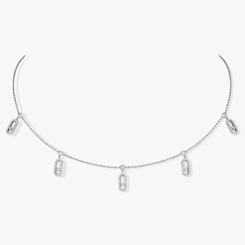 Collier Choker Move Uno Pampille pavé