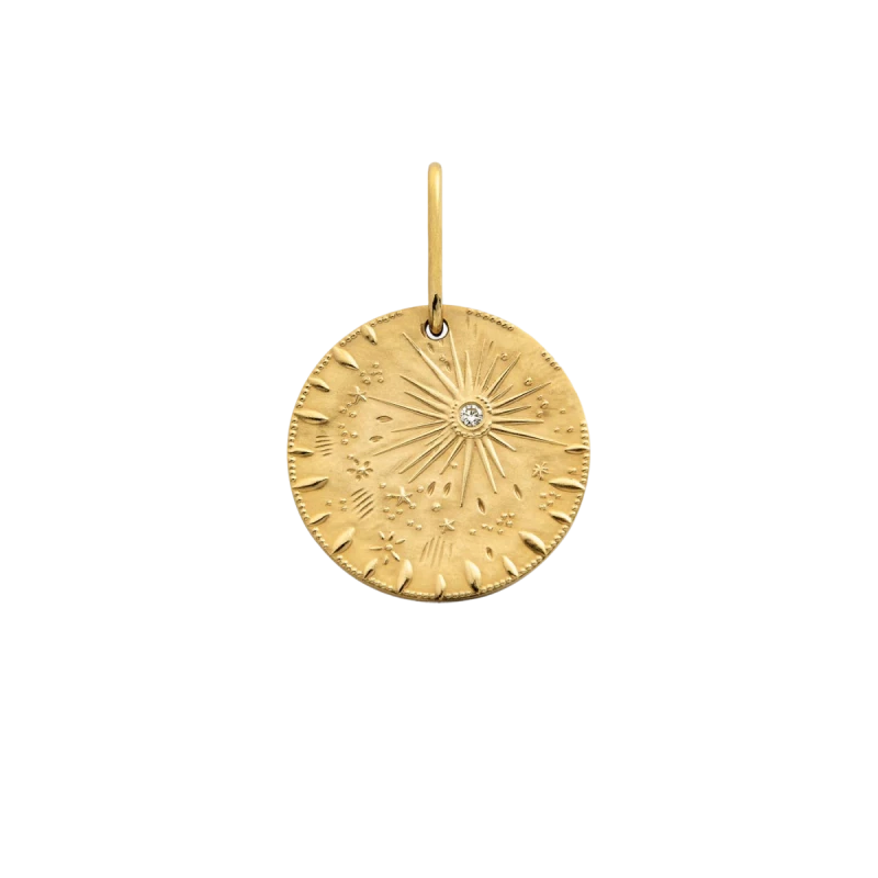 Médaille Pluie d'étoiles diamants