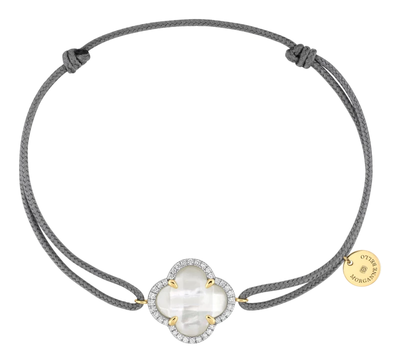 Bracelet Cordon Victoria Diamants Nacre