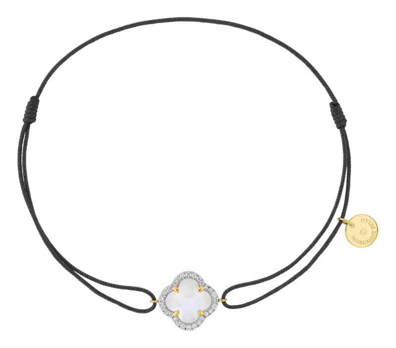 Bracelet Cordon Victoria Diamants Nacre Mini