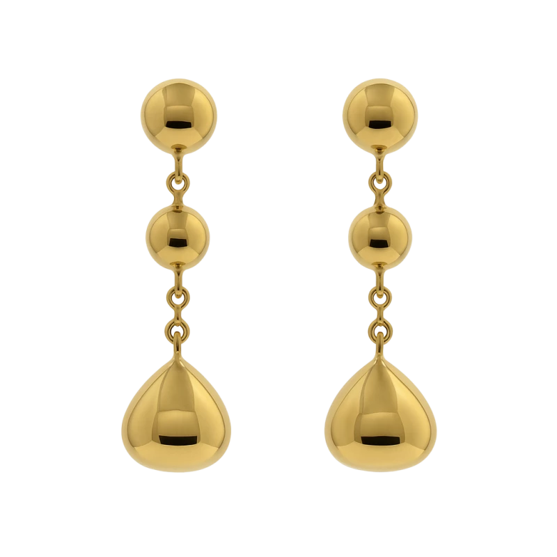 Boucles pendantes galets