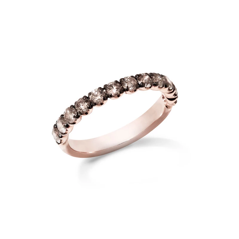 Bague Archetti Diamants Bruns