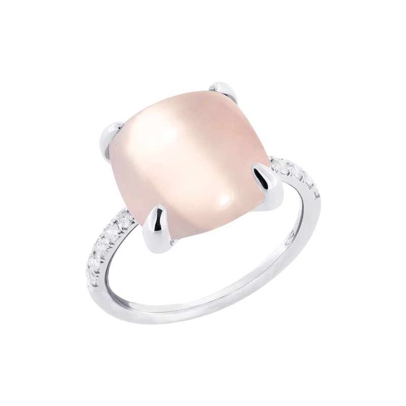Bague Candy Meduim Quartz Rose