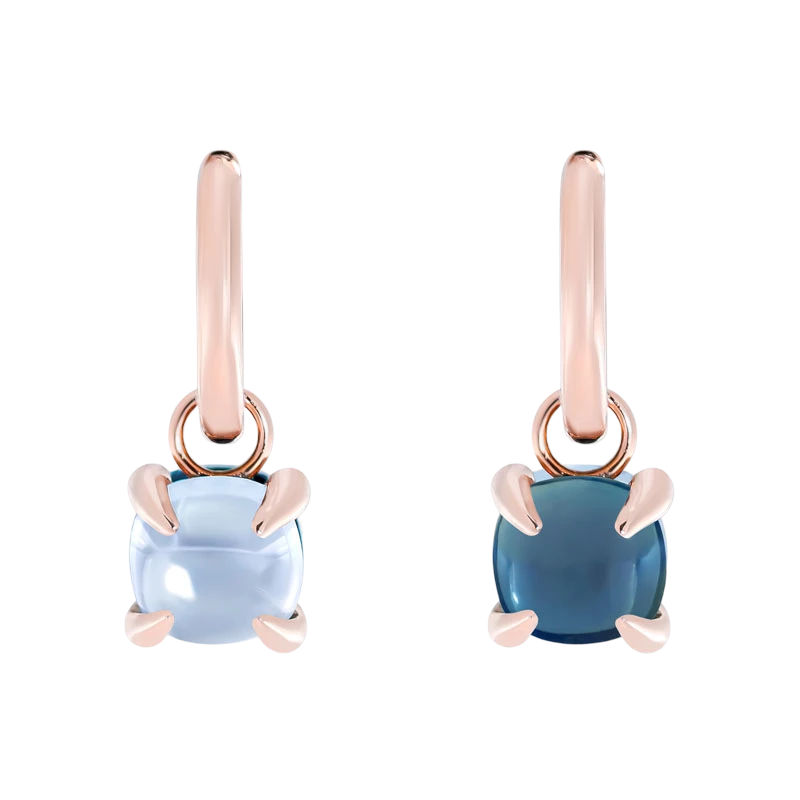 Créole Candy Double Topaze London & Topaze Bleu