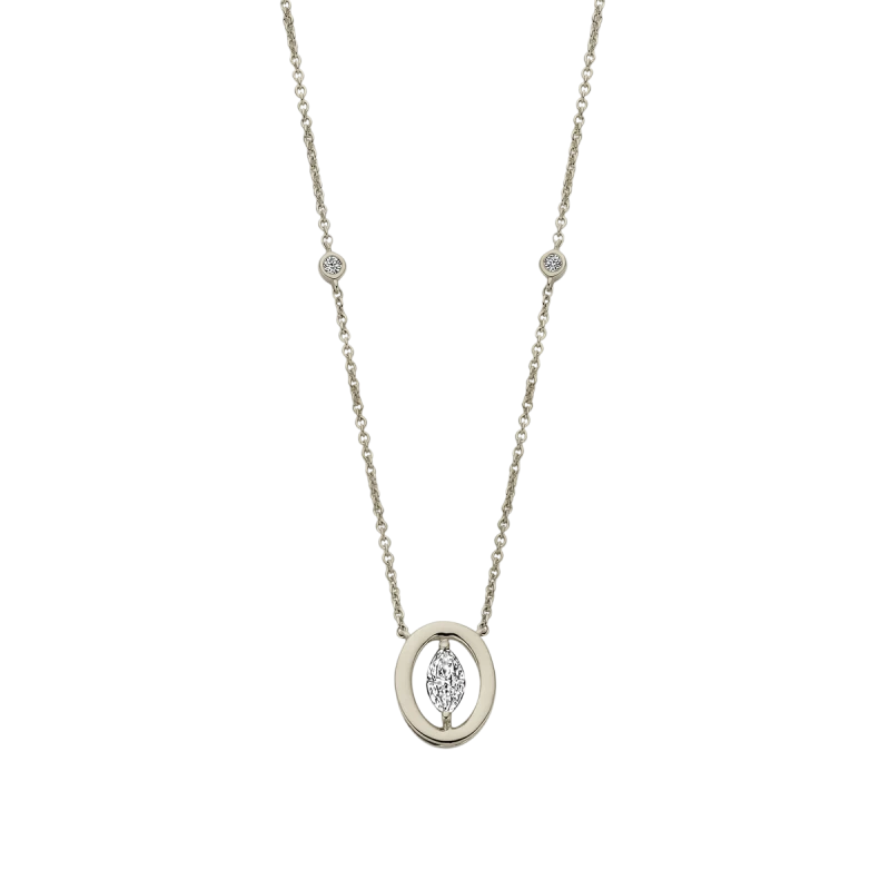 Collier Pendentif Ovale