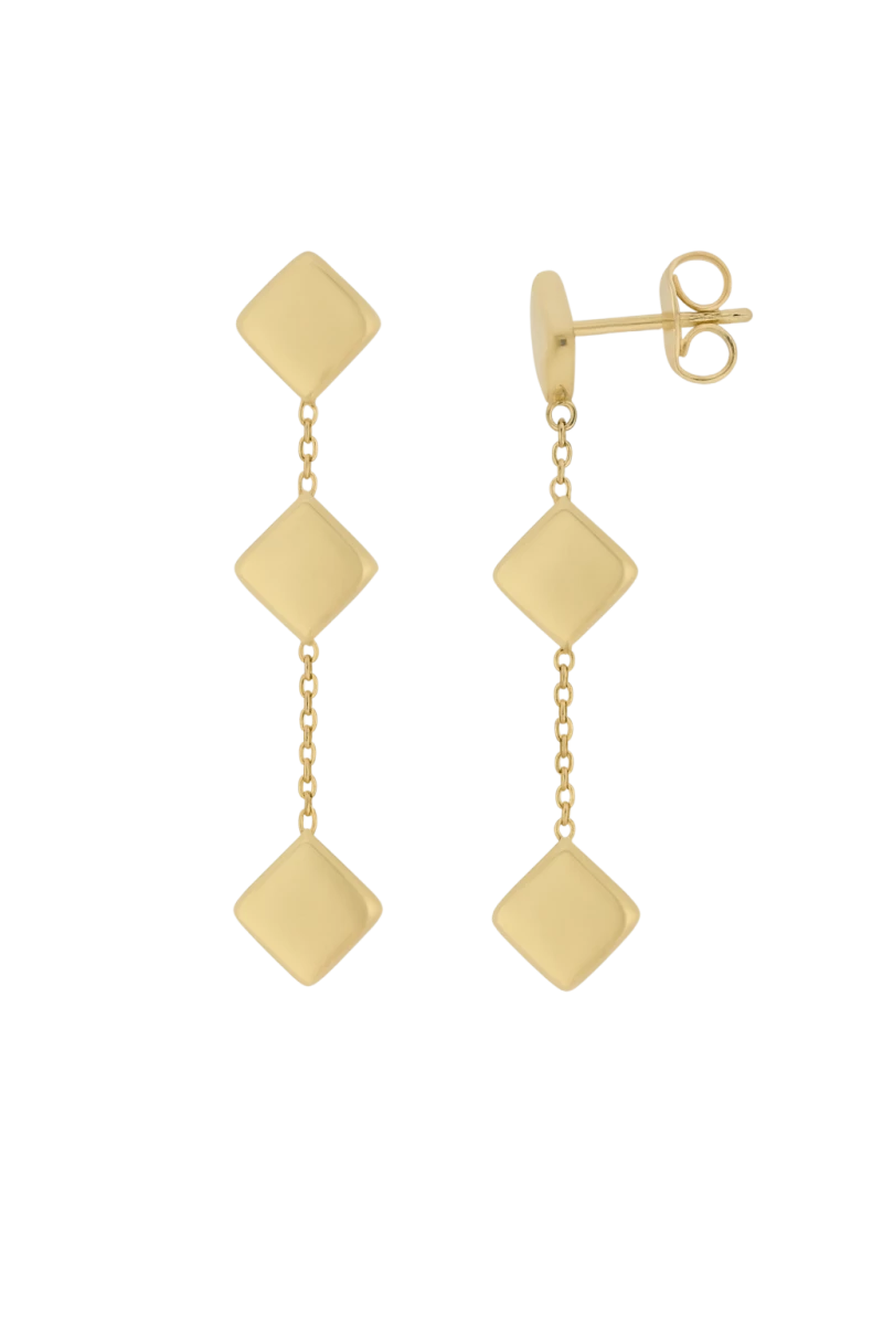 Boucles Pendantes Carrés