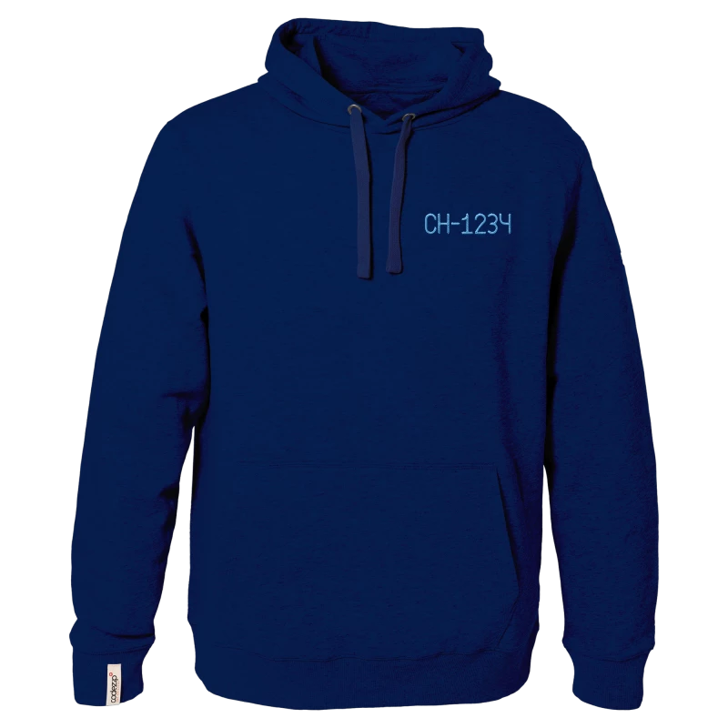 Sweat à capuche bleu marine personnalisable 