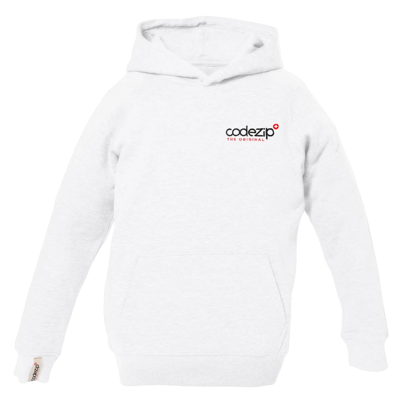 Kids hoodie white with original logo 