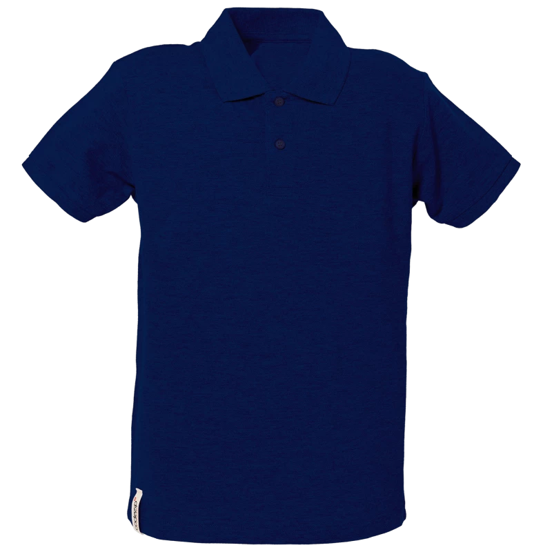 Blaues Kids Polo-Shirt mit kurzen Ärmeln