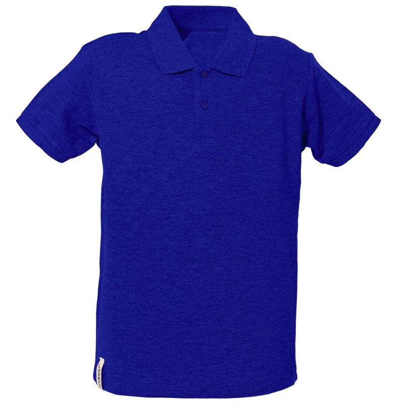 Hellblaues Kids Polo-Shirt mit kurzen Ärmeln