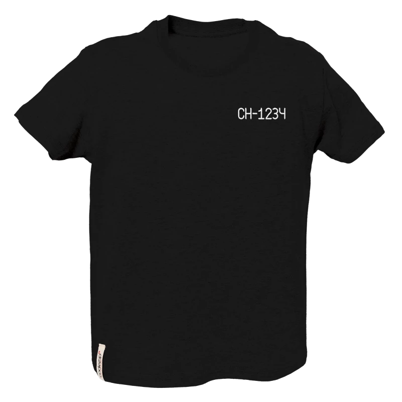 T-Shirt kids noir personnalisable 