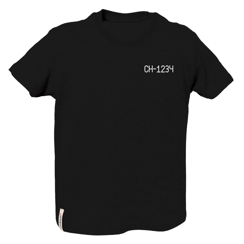 T-Shirt kids noir personnalisable 