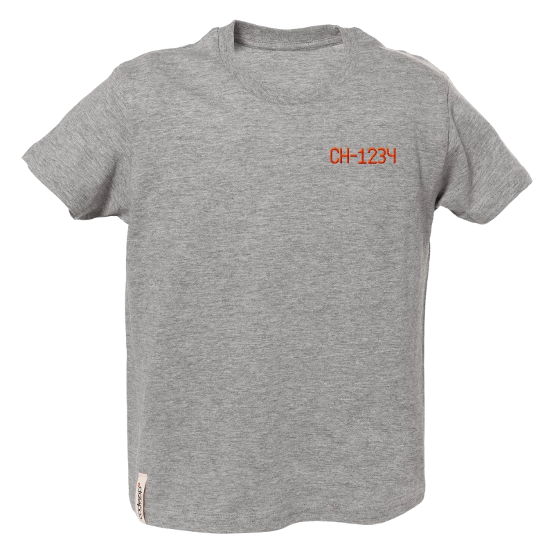 T-Shirt kids gris chiné personnalisable 