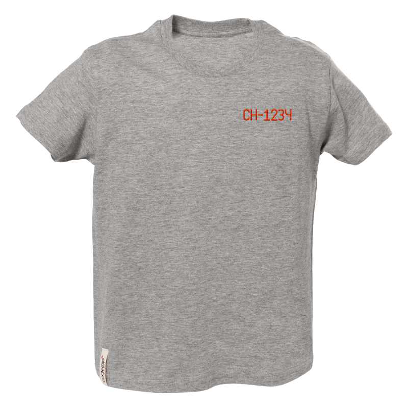 T-Shirt kids gris chiné personnalisable 