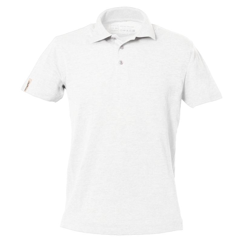Polo blanc manches courtes
