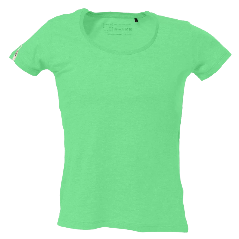 Creme grünes Damen T-Shirt