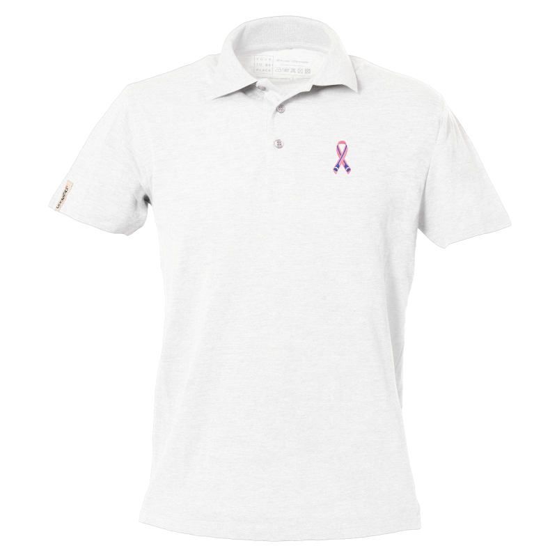 Polo blanc manches courtes avec logo 