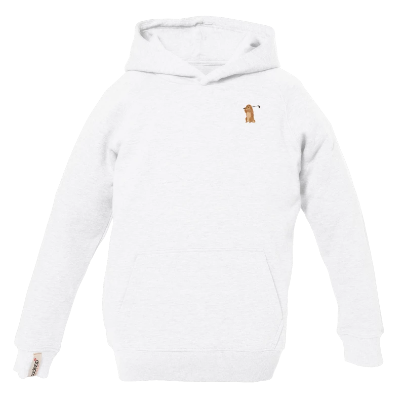 Kids hoodie white with golf marmot