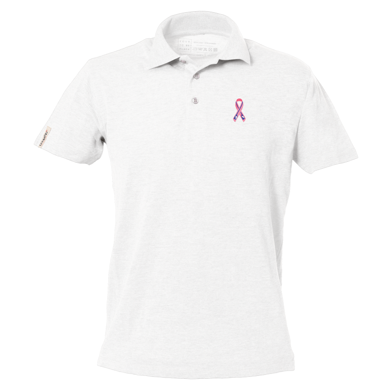 Polo blanc manches courtes avec logo 