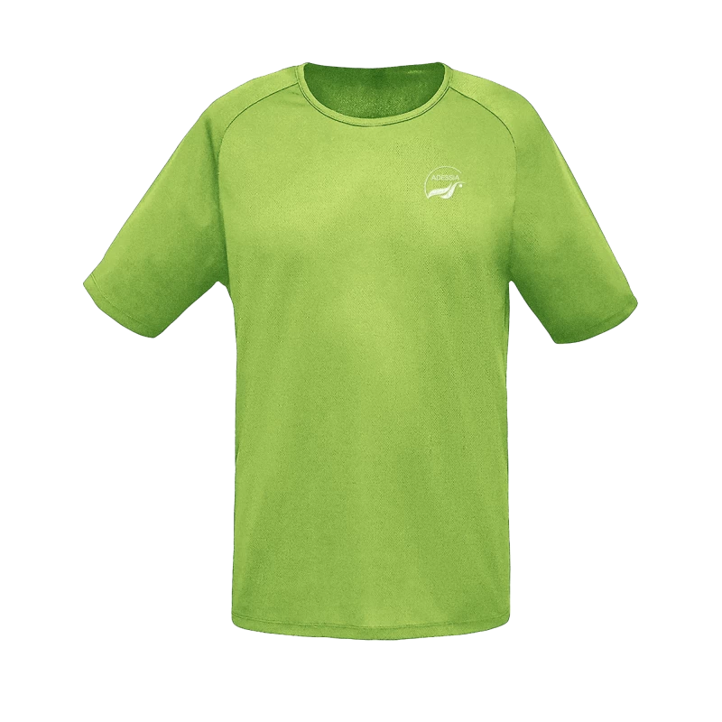 T-shirt sporty light green with logo ADESSIA