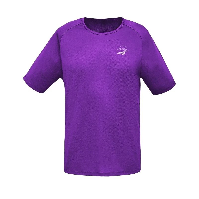 T-shirt sporty violet avec logo ADESSIA