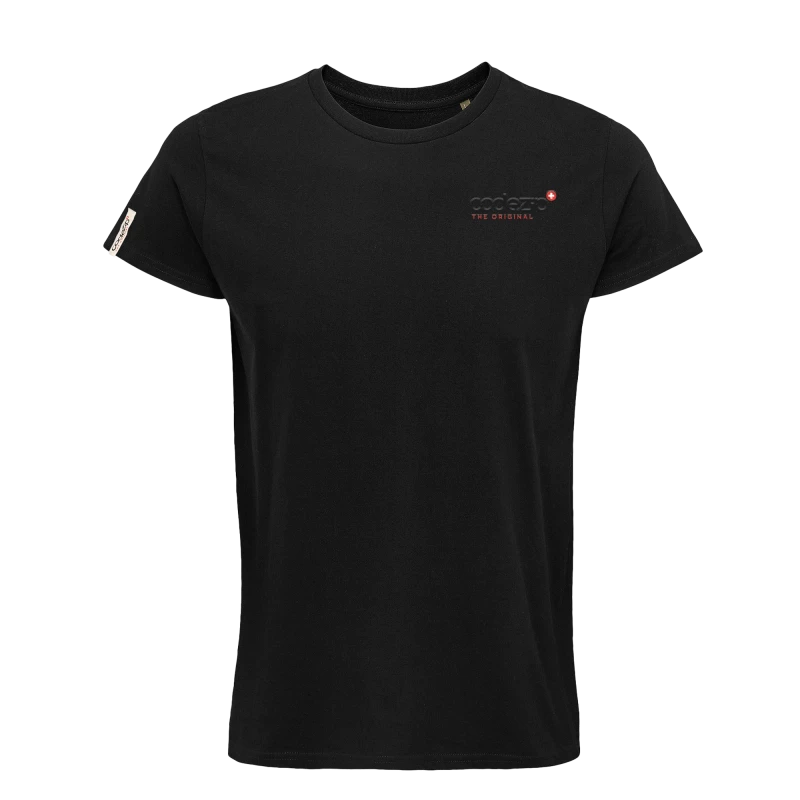 Men's black T-shirt