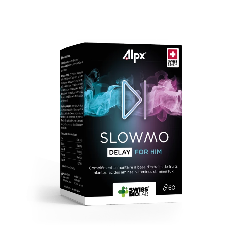 Alpx Slowmo Delay for HIM / Pour hommes - 60 gélules